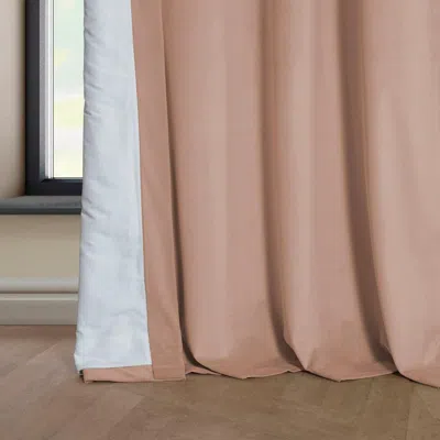 Half Price Drapes Pillow White Heritage Plush Velvet Room Darkening Curtain