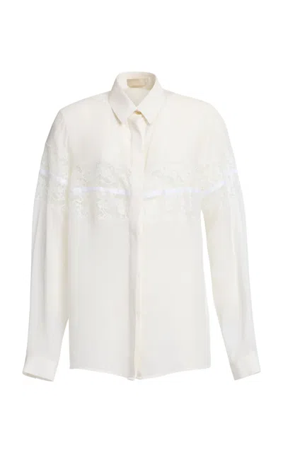 Elie Saab Silk & Lace Shirt
