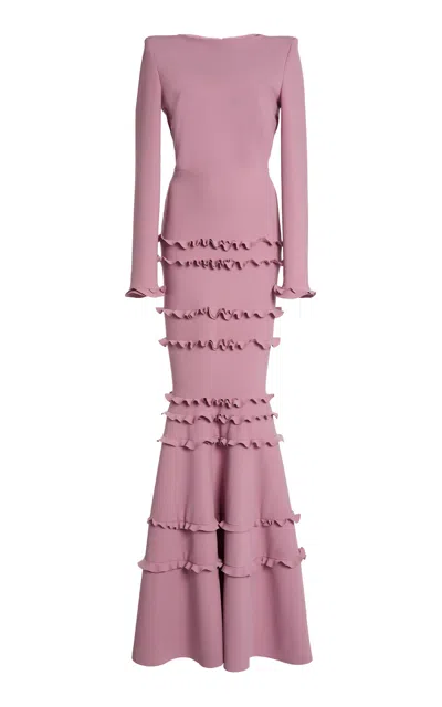 Greta Constantine Loovin Ruffled Long Sleeve Dress