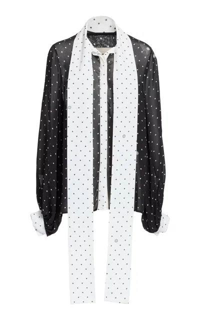 Elie Saab Printed Chiffon Shirt