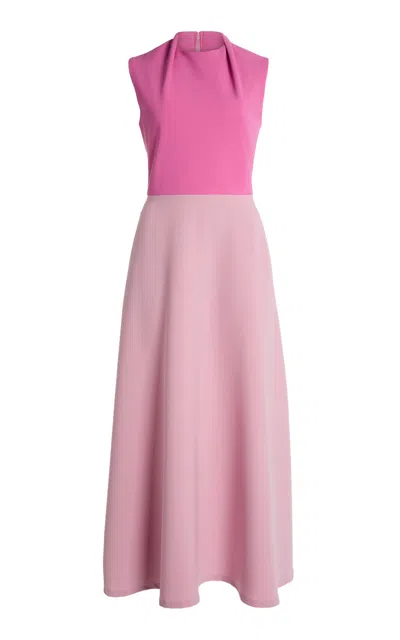 Greta Constantine Uvea Two-toned Midi Dress