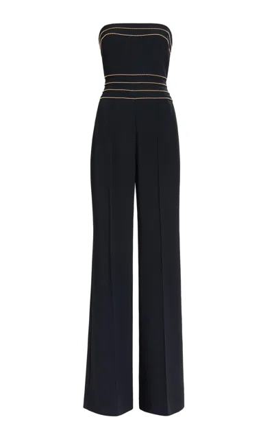 Elie Saab Embellished Cady Jumpsuit
