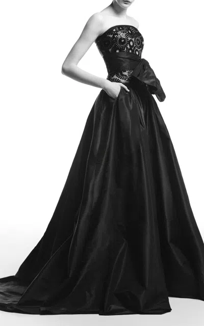 Elie Saab Taffeta Long Skirt
