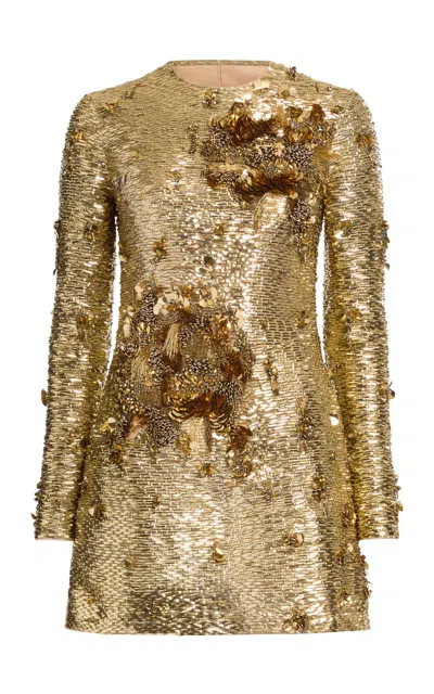 Elie Saab Bead Embroidered Short Dress
