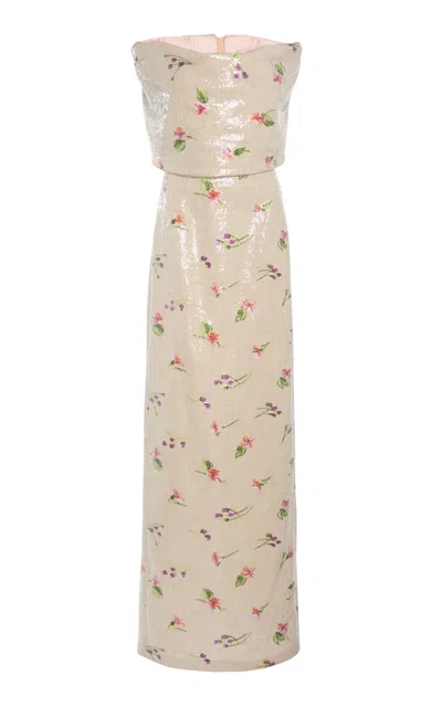 Greta Constantine Corlux Off-the-shoulder Floral Dress