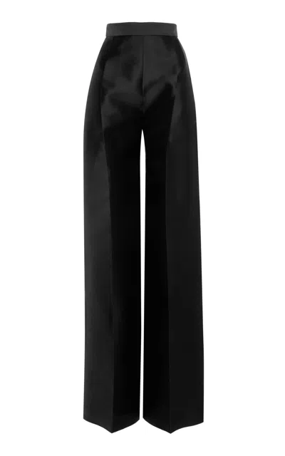 Greta Constantine Dionne Satin Wide Leg Trousers