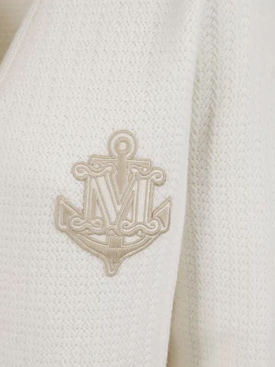 Max Mara Textured Knit Sweater With Button-down Front