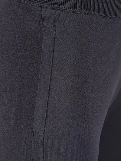 Max Mara Relaxed Fit Trousers With Tapered Leg In Blue