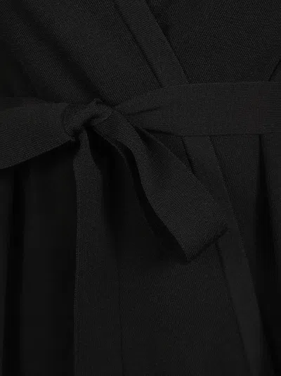 Max Mara Wrap Design Black Sweater In Black