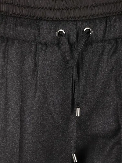 Brunello Cucinelli Relaxed Fit Grey Trousers In Blue