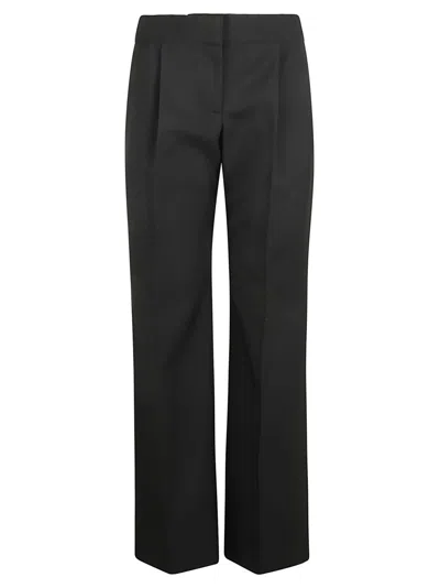 Alexander Mcqueen Tailored Black Trousers With High Waist In Black