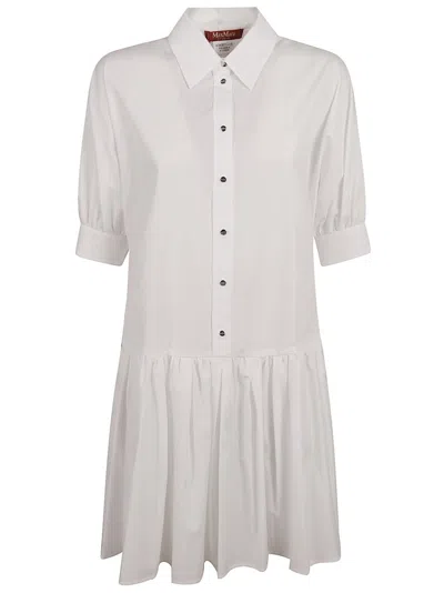 Max Mara Classic Button-down Dress With Puff Sleeves