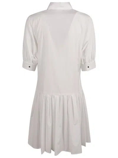 Max Mara Classic Button-down Dress With Puff Sleeves