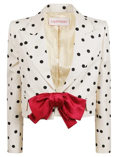 Valentino Garavani Ivory Jacket With Plusdepois Print