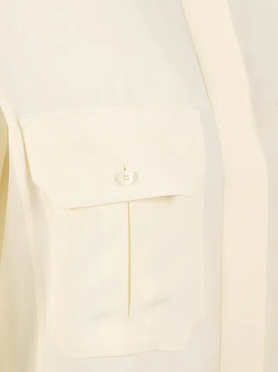 Chloé Silk Button-down Shirt In White