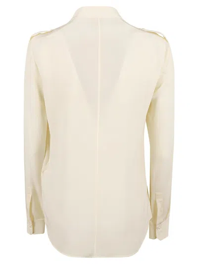 Chloé Silk Button-down Shirt In White