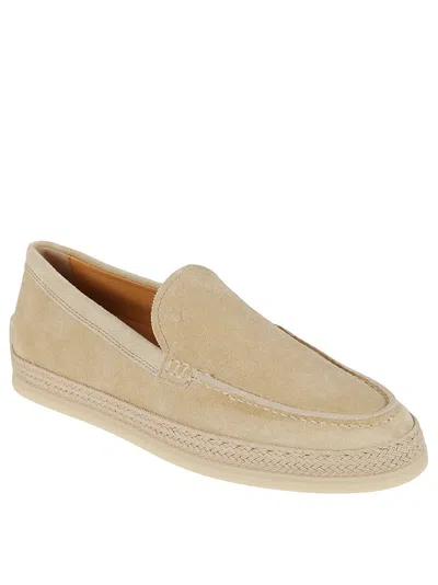 Tod's Powder Pink Raffia Loafer