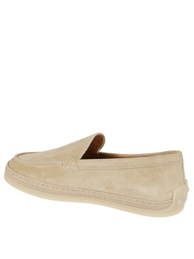 Tod's Powder Pink Raffia Loafer