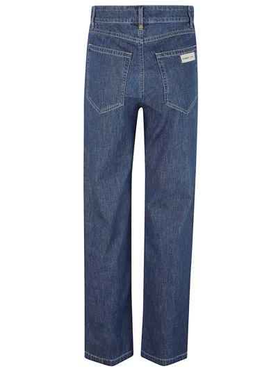 Max Mara High-waisted Straight-leg Denim Jeans In Blue