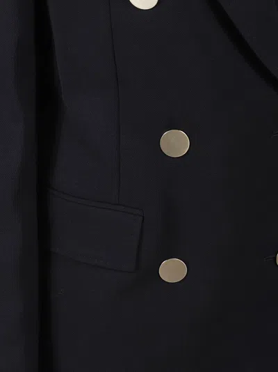 Max Mara Tailored Double-breasted Blazer With Gold Buttons