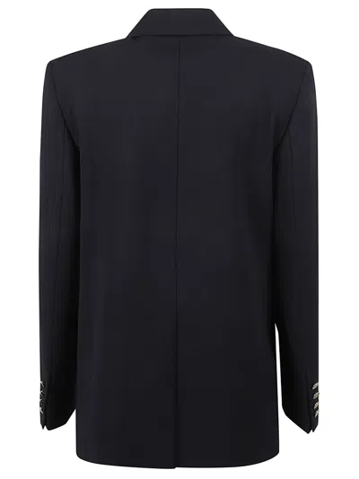 Max Mara Tailored Double-breasted Blazer With Gold Buttons