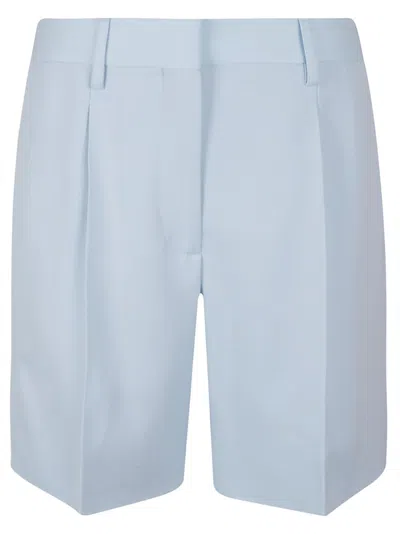 Burberry High-waisted Tailored Shorts With Pleated Front