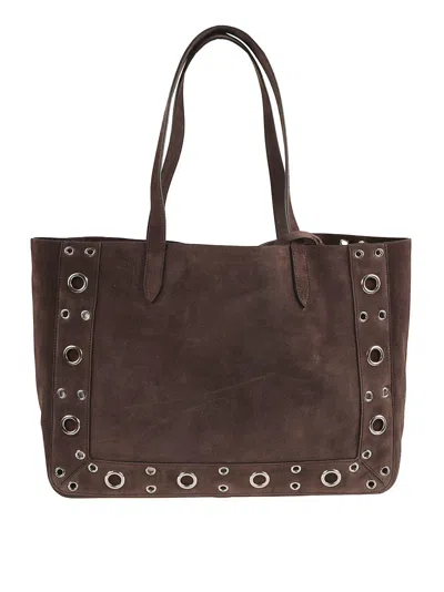 Valentino Garavani Structured Suede Tote Bag