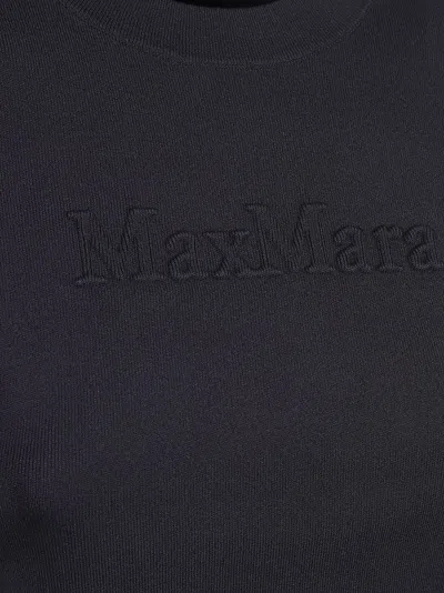 Max Mara Fitted Black T-shirt In Black