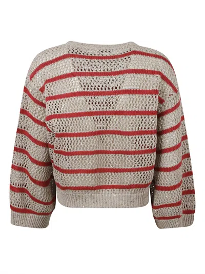 Brunello Cucinelli Round Neckline Cropped Sweater