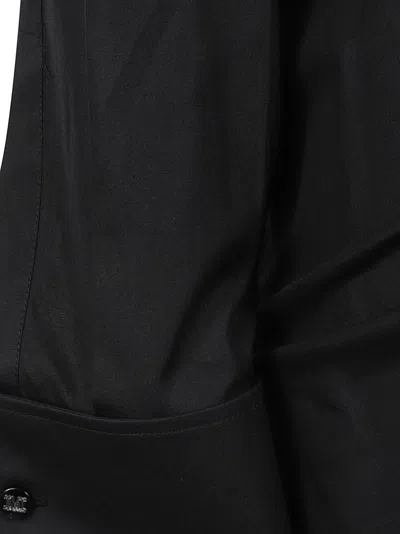 Max Mara Wrap Design Midi Dress In Black