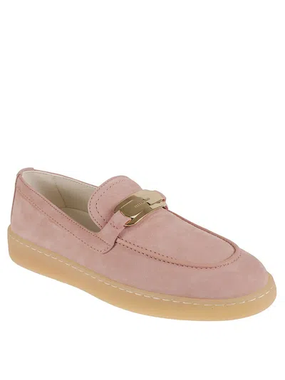 Ferragamo Rounded Toe Flat Shoes