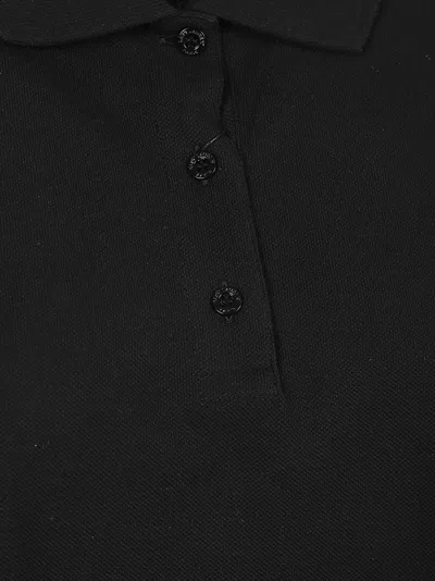 Saint Laurent Sleeveless Polo Shirt In Black