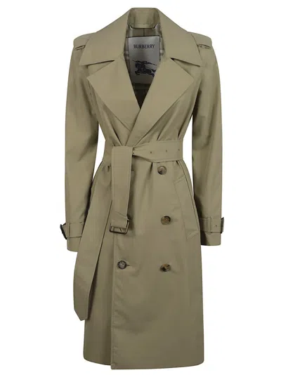 Burberry Classic Double-breasted Trench Coat In Gray