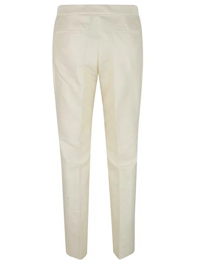 Fabiana Filippi Tailored Yellow Trousers With Straight-leg Silhouette In Neutral