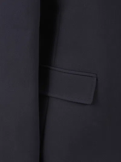 Max Mara Tailored Blue Jacket With Notch Lapel In Blue