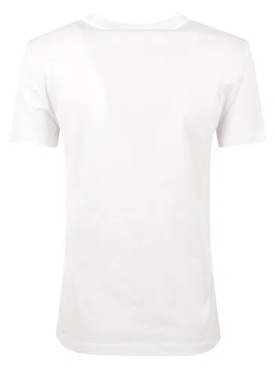 Max Mara Classic Round Neck T-shirt In White