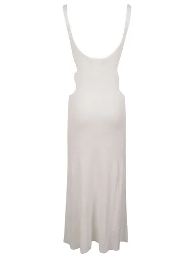 Chloé Maxi Dress With Cut-out Side Details In Gray