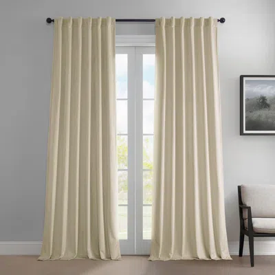 Half Price Drapes Pillow White Heritage Plush Velvet Room Darkening Curtain