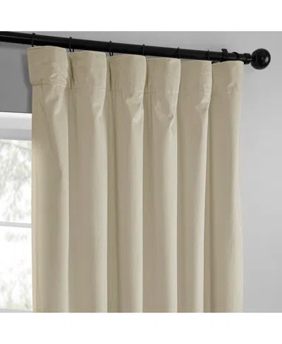 Half Price Drapes Pillow White Heritage Plush Velvet Room Darkening Curtain