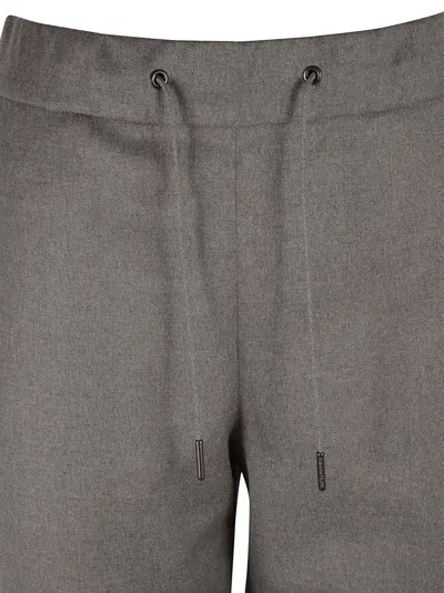 Fabiana Filippi Tailored Grey Trousers With Drawstring Waist In Gray