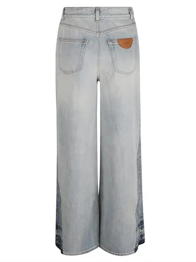 Chloé High-waisted Wide-leg Denim Jeans In Blue
