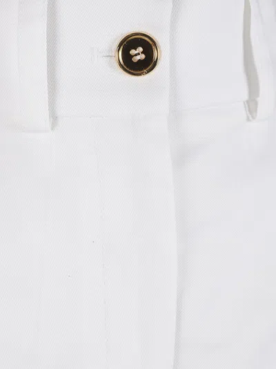 Patou Tailored White Shorts With High Waist In White