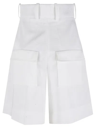 Patou Tailored White Shorts With High Waist In White