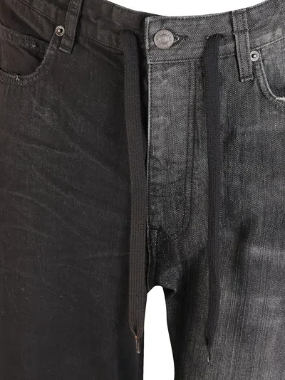 Balenciaga Men's Fifty-fifty Jeans | Size Medium | 793766 In Black