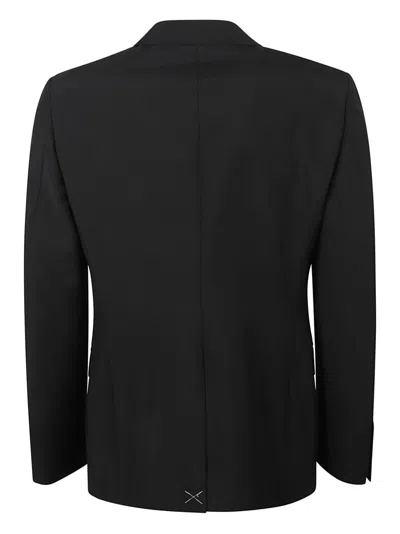 Alexander Mcqueen Tailored Black Jacket With Notched Lapels In Black