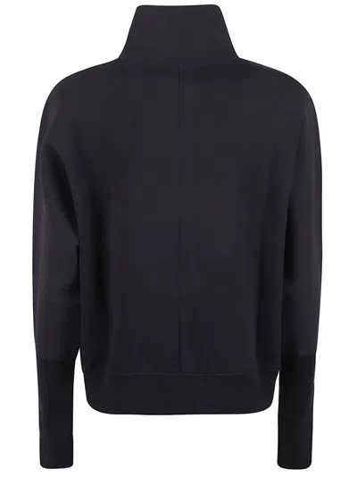 Max Mara High-collar Half-zip Sweater With Ribbed Details