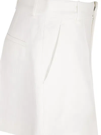 Chloé Tailored White Shorts With Aesthetic In White