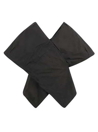 Balenciaga Structured V-neck Top With Wide Sleeves In Black