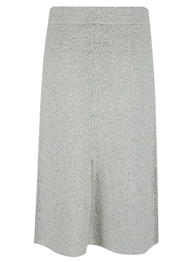 Fabiana Filippi Subtle Sheen Textured Skirt In Gray