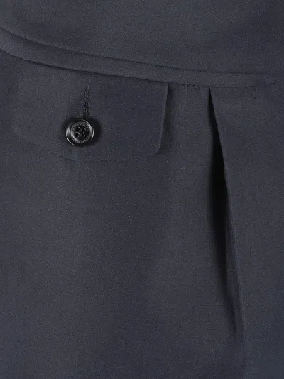 Ballantyne Tailored Blue Trousers With Front Pleats In Blue
